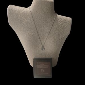 Elegant Silver Crescent Moon Necklace